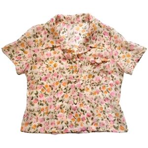 Girls Vintage Sheer Blouse